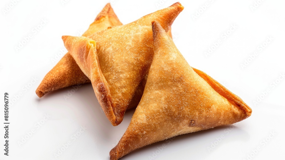 Deep Fried Sweet Pastry from Karnataka Karjikai or Karanji Festival Snack on White Background Deep Fried Sweet Pastry from Karnataka Karjikai or Karanji Festival Snack on White Background