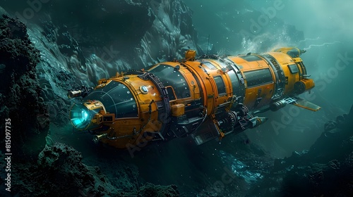 Advanced Submersible Expedition Uncovering the Mysteries of an Active Underwater Volcano © toodlingstudio