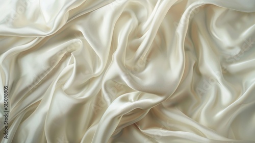 Close up view of a white fabric, suitable for backgrounds