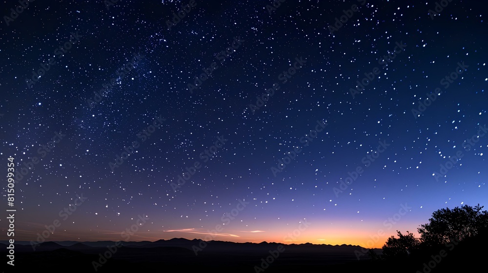 Amazing view of the night sky full of stars.