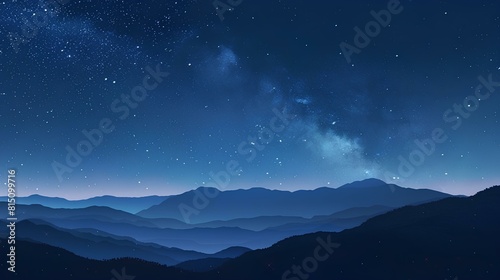 The stunning night sky view from the top of the mountain.
