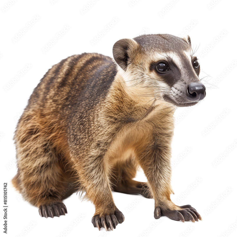 A meerkat is standing prominently in front of a plain Png background, a Beaver Isolated on a whitePNG Background A meerkat is standing prominently in front of a plain Png background, a Beaver Isolated on a whitePNG Background