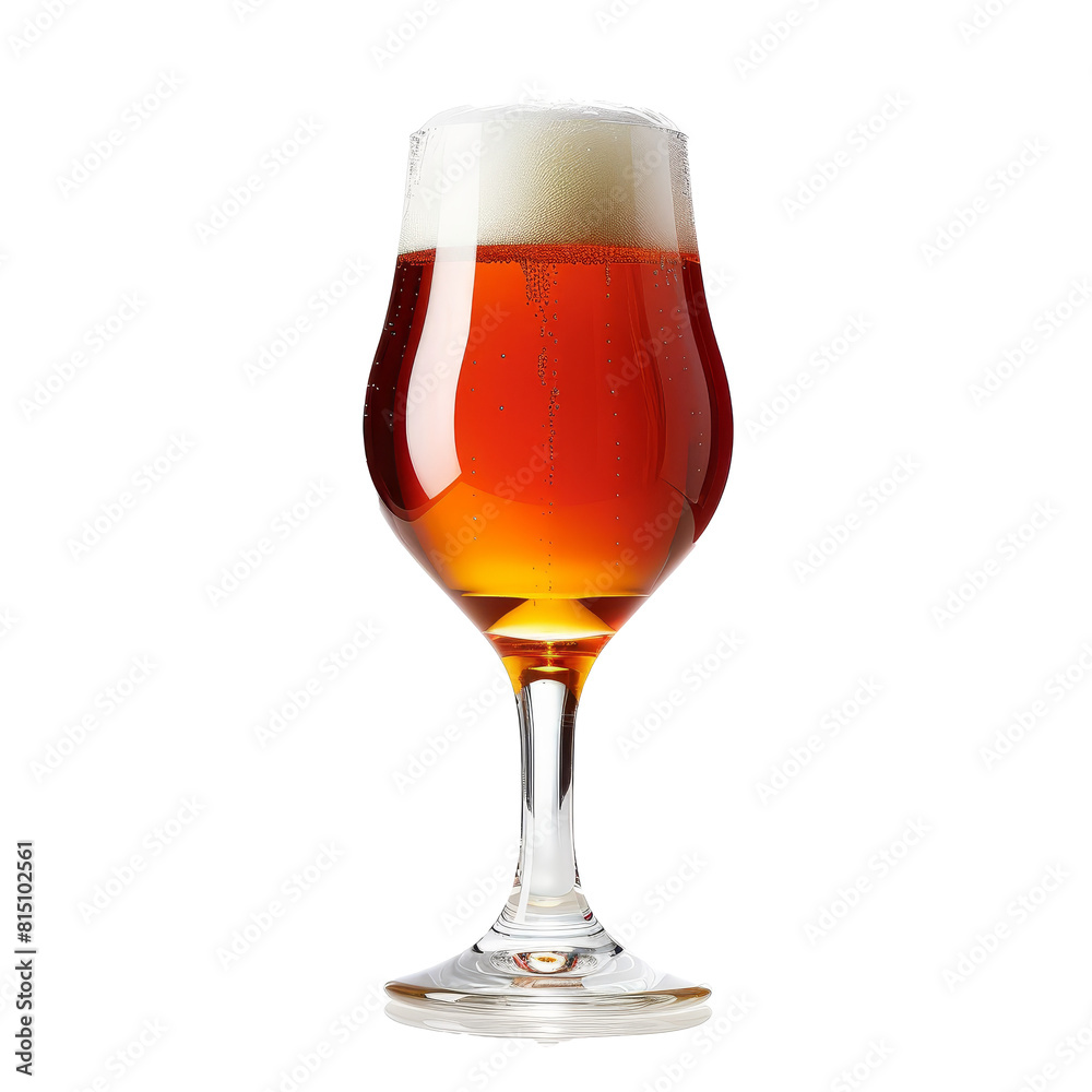 A single glass of beer placed on a Png background, a Craft Beer Glasses isolated on transparent background A single glass of beer placed on a Png background, a Craft Beer Glasses isolated on transparent background