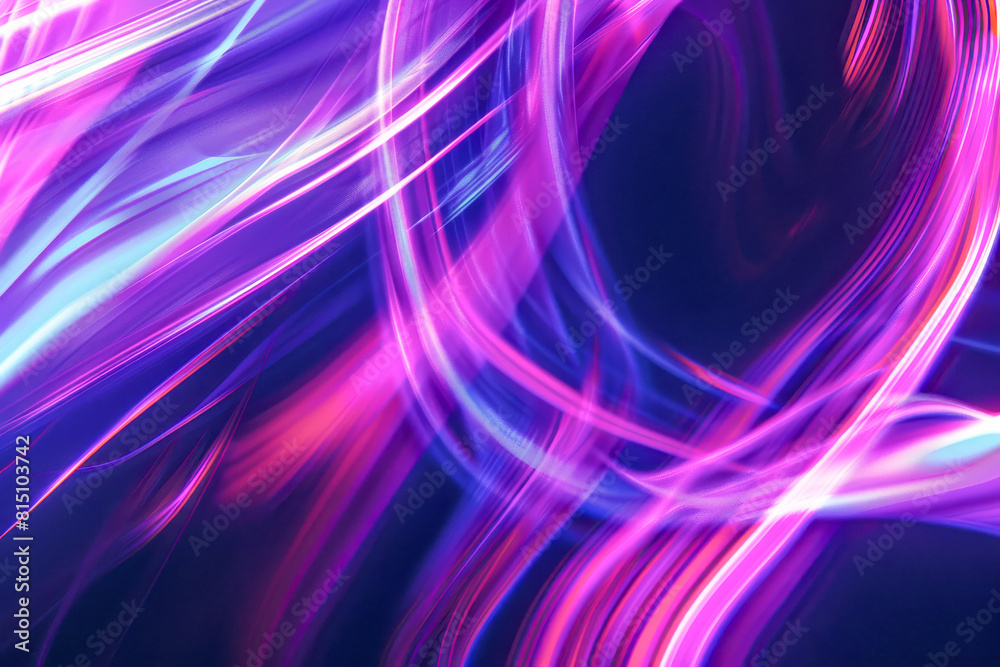 Vibrant Abstract Light Streaks in Purple and Blue Neon Colors Vibrant Abstract Light Streaks in Purple and Blue Neon Colors