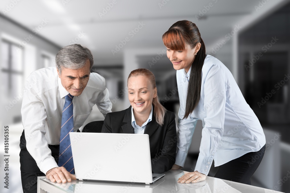 Busy professional business people discussion at meeting in office Busy professional business people discussion at meeting in office