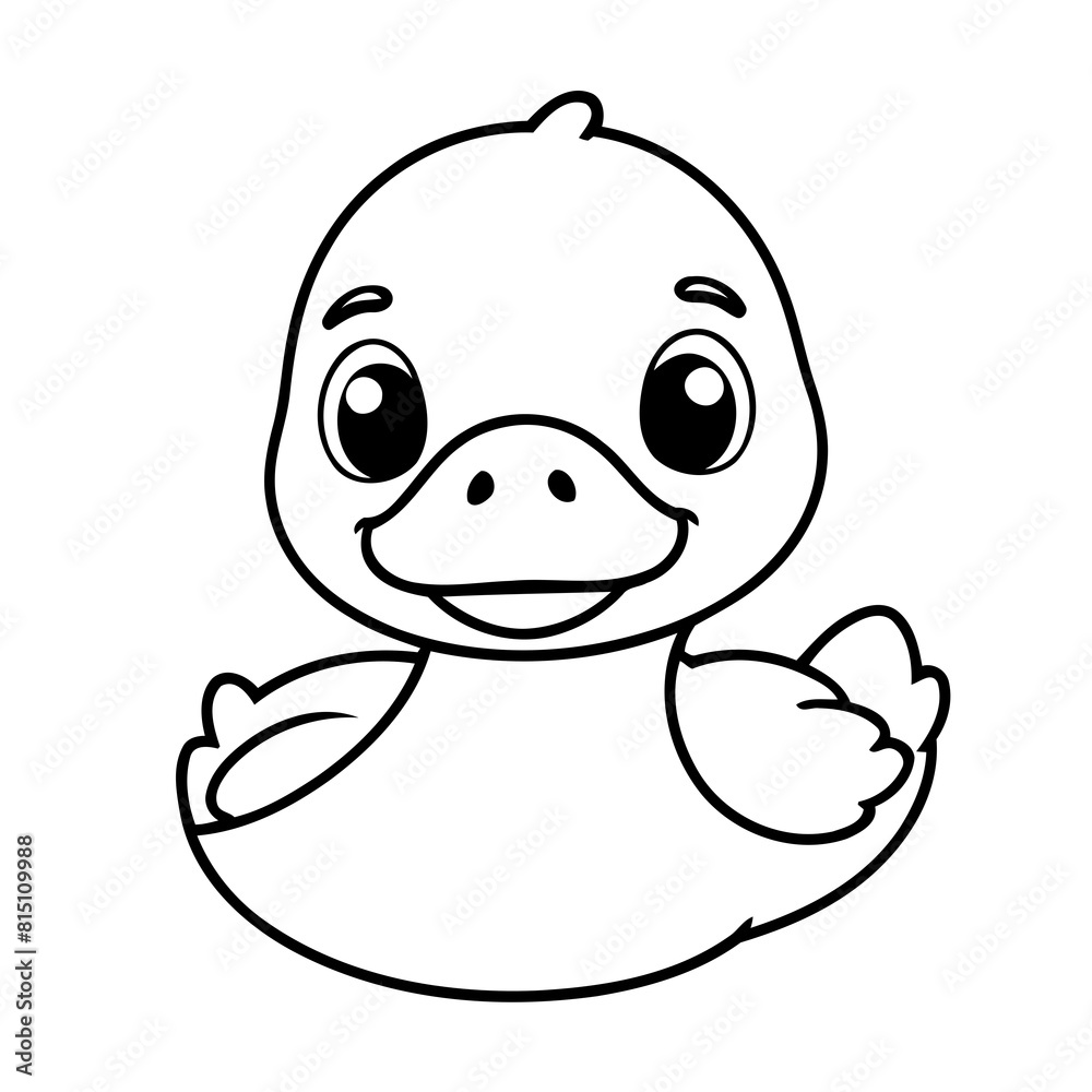Cute vector illustration Duck hand drawn for toddlers Cute vector illustration Duck hand drawn for toddlers