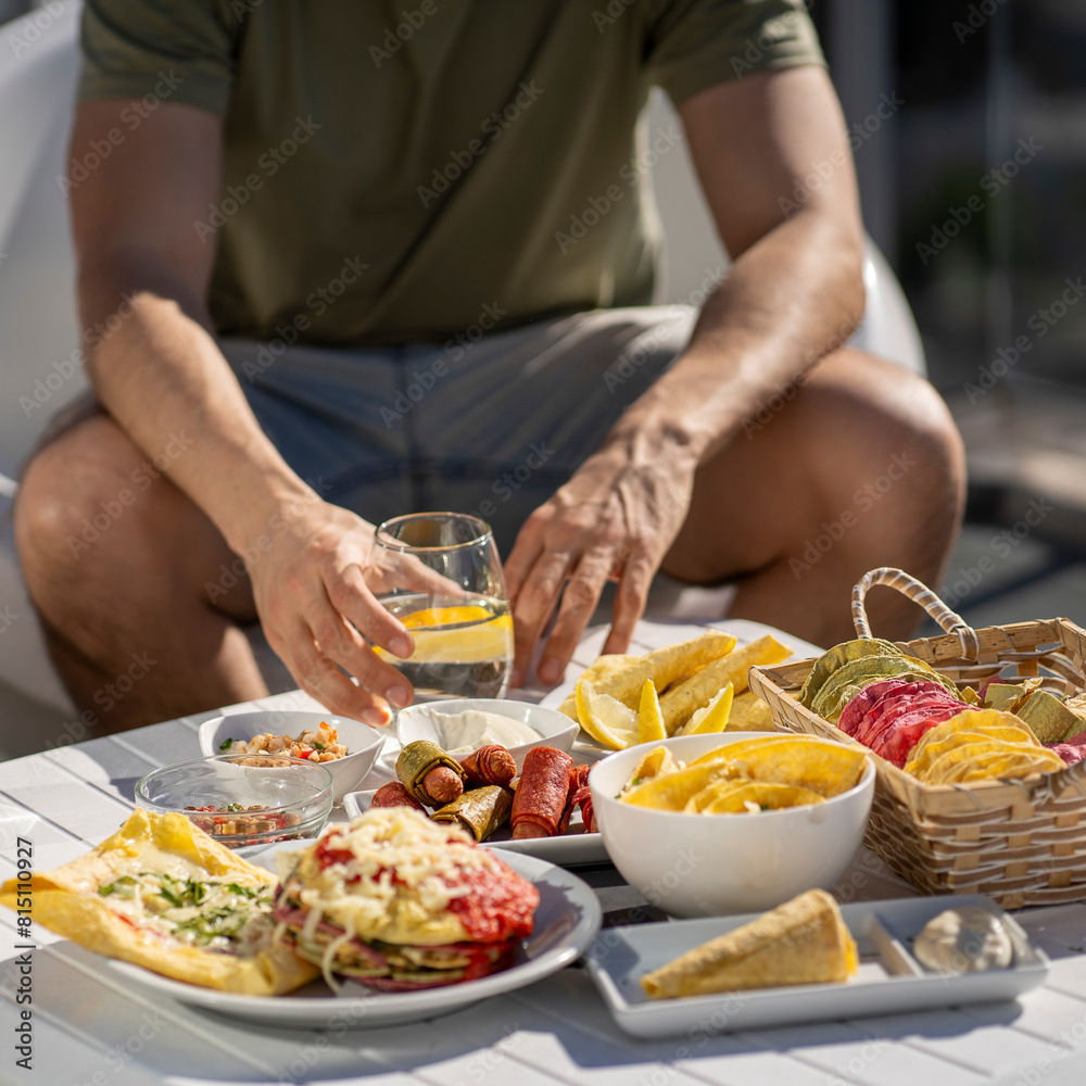 Healthy food together with friends. Fit recipes. Vegan dishes. Corn tortillas. Tasty Healthy food together with friends. Fit recipes. Vegan dishes. Corn tortillas. Tasty