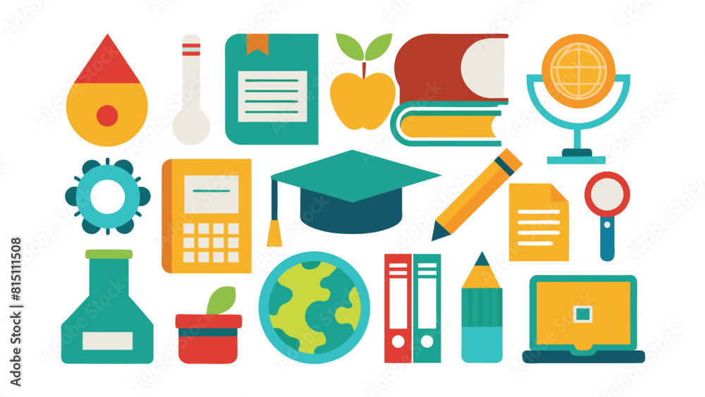 Education icons set Education icons set