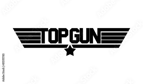Top Gun vector icon photo