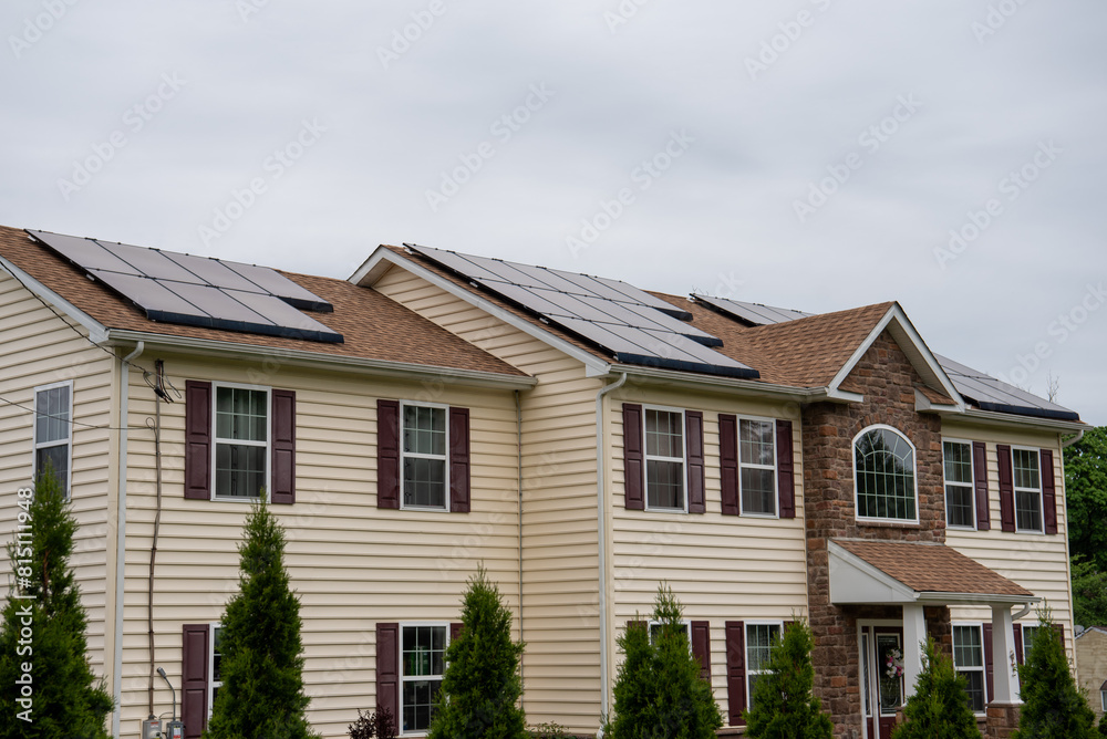 new solar panels on a new house new solar panels on a new house