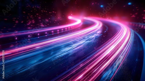 Sleek and Modern Light Trails in Motion