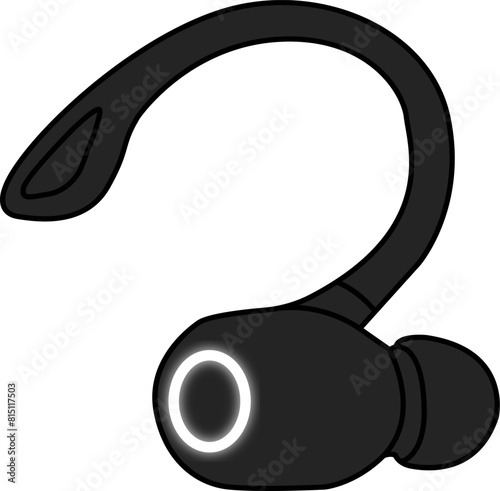 Wireless in ear headphones, vector graphic, graphic resources, high quality, object, technology, futuristic, unique, comfortable, original, volume, audio output, audio input