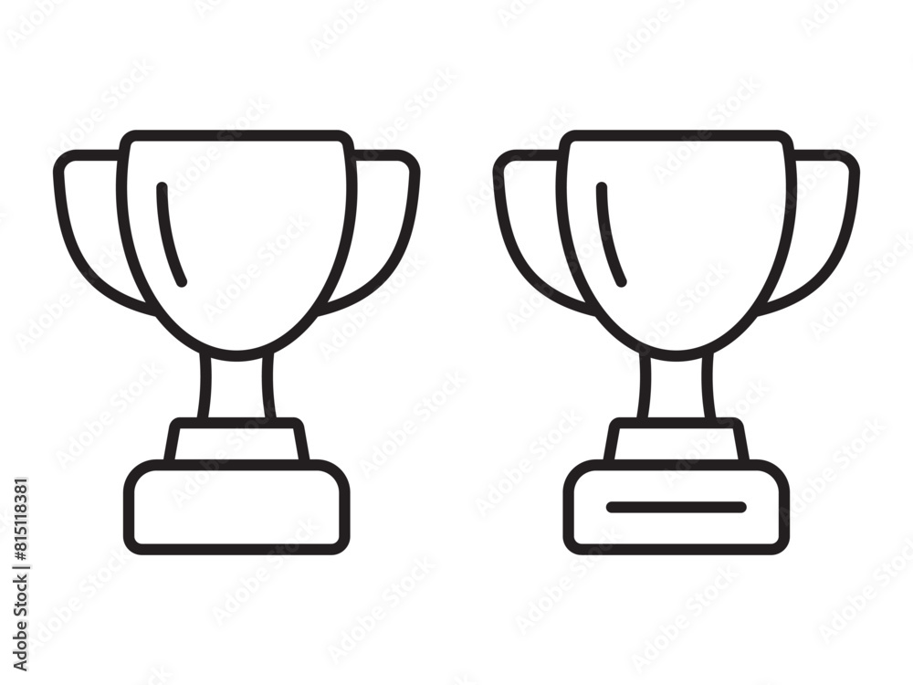 Trophy line icon. Trophy cup, winner cup, victory cup icon. Reward symbol sign for web and mobile. Trophy line icon. Trophy cup, winner cup, victory cup icon. Reward symbol sign for web and mobile.