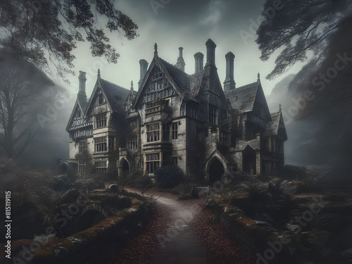 Creepy and abandoned manor