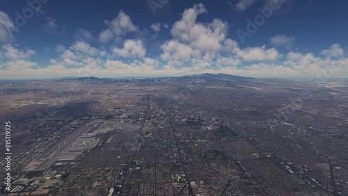Aerial view of Las Vegas city - Nevada. United States