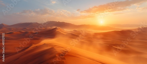 Thrilling x Adventure Dune Bashing Under Arabian Sunset Glow © kiatipol