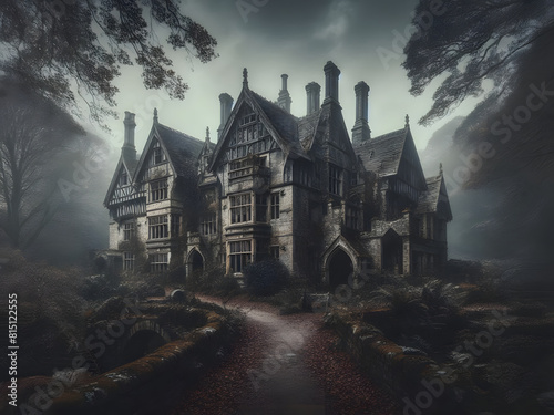 Abandoned and mysterious manor