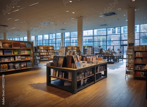 library with a book store with a book called the library
