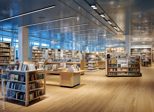 store with a lot of books on the floor