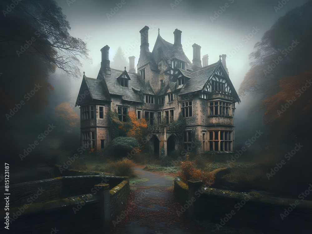 Abandoned and mysterious manor