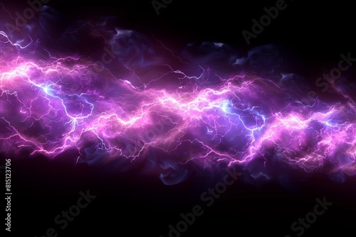 Electric Storm in Purple and Blue