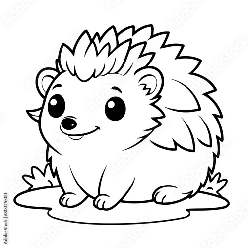 Cute Hedgehog Coloring Page For Toddlers