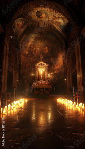 Sistine Chapel Vatican City In a mystical atmosphe_009