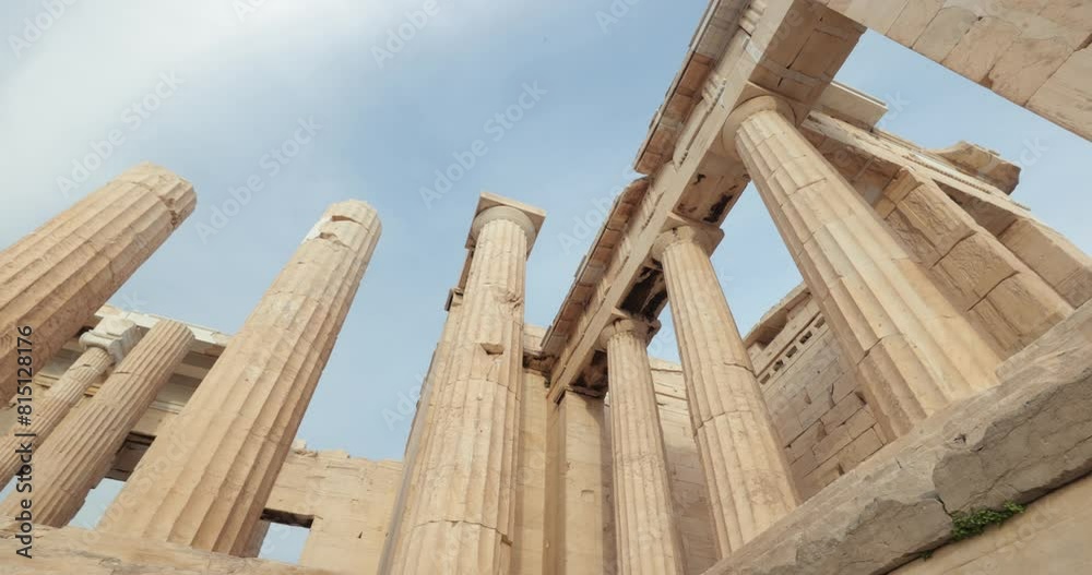 Acropolis of Athens, entrance gate pillars. Acropolis of Athens, entrance gate pillars.
