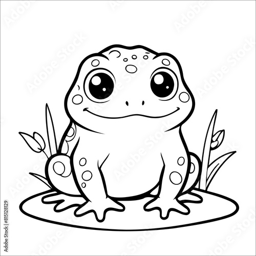 Frog hand drawn Coloring page for Kids