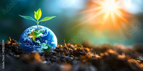 Laws worldwide support sustainability and environmental conservation to safeguard the planet's future. Concept Sustainability Laws, Environmental Conservation, Planet's Future, Worldwide Regulations photo