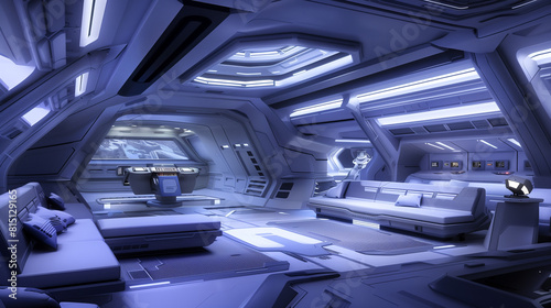 Futuristic Starship Living Quarters photo