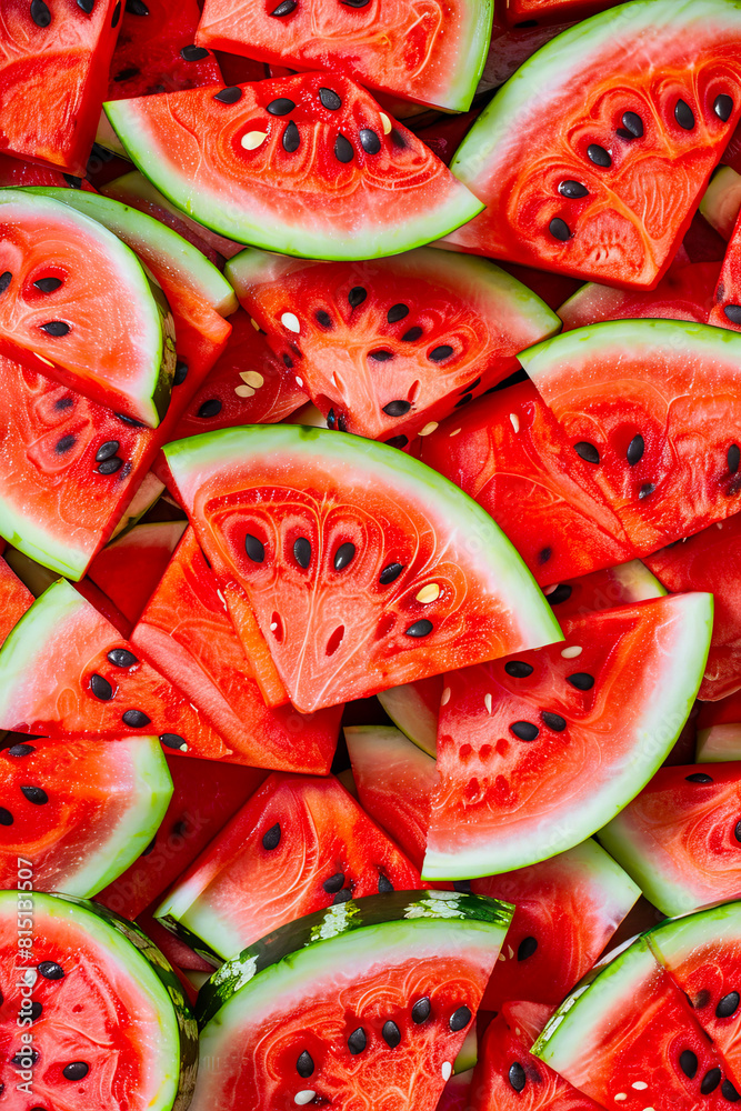 Watermelon slices - background texture. Watermelon slices - background texture.