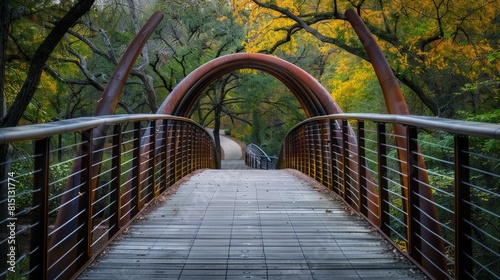  Bridge designed as an optical illusion  appears to twist          Visual twist.