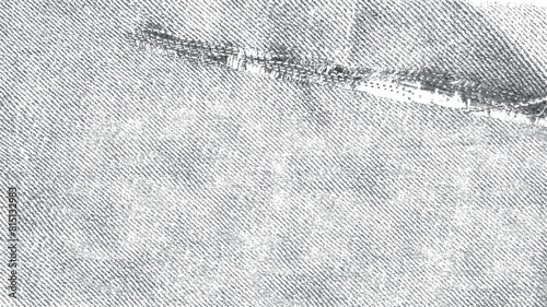 Abstract Grunge Denim Vector Texture. Black overlay background with distress effect in a Y2K style. Jean grain effect for design.	