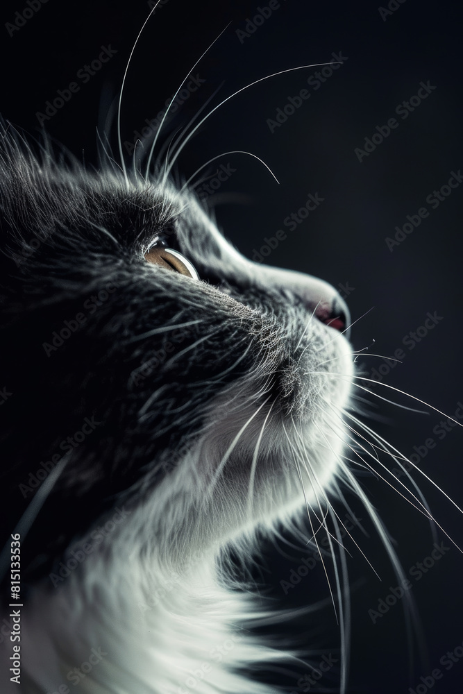 Mystical Cat's Eye, Macro Shot in Dark Background Mystical Cat's Eye, Macro Shot in Dark Background