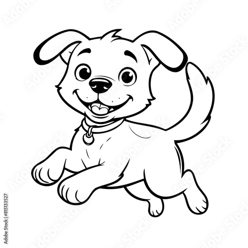 Cute vector illustration Puppy hand drawn for toddlers