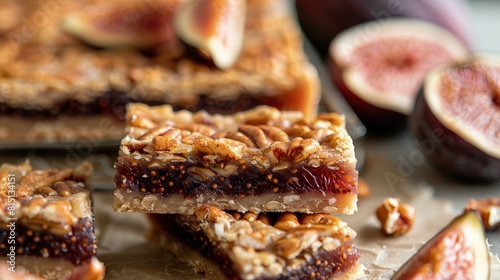  Fig bars  chewy and sweet  whole wheat crust.