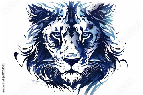 A lion s face is the main focus of the image