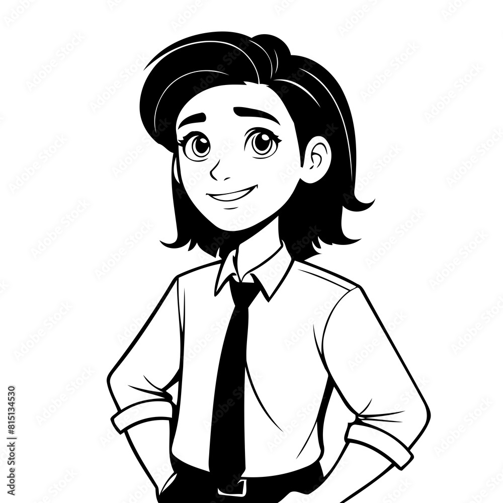 Vector illustration of a cute Business doodle for toddlers worksheet Vector illustration of a cute Business doodle for toddlers worksheet