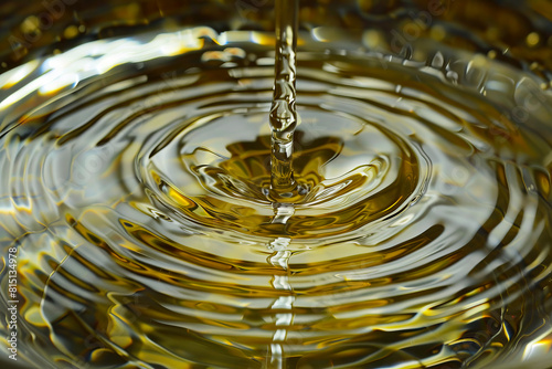 A close up of a liquid with ripples.