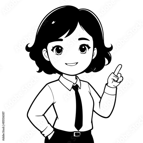 Cute vector illustration Business drawing for toddlers book