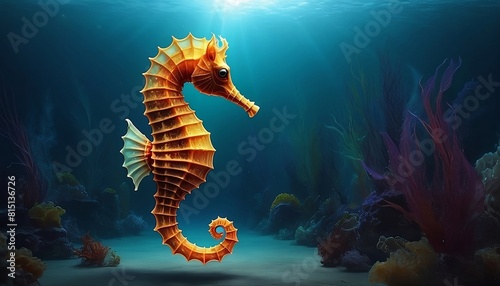 Unreal seahorse, fantasy, underwater created with generative ai   © Chaudhry