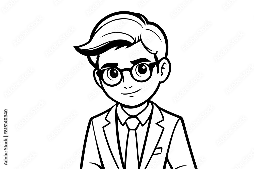 Cute vector illustration Man doodle for toddlers worksheet Cute vector illustration Man doodle for toddlers worksheet