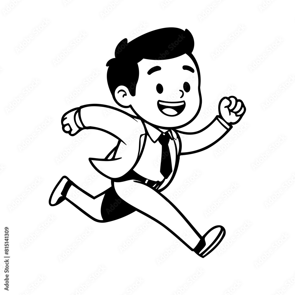 Cute vector illustration Business drawing for toddlers book Cute vector illustration Business drawing for toddlers book