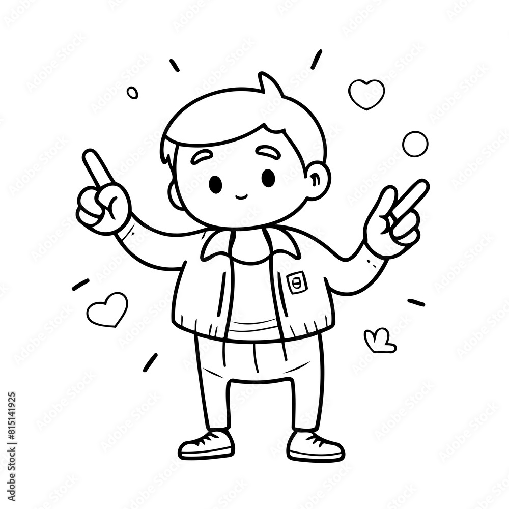 Vector illustration of a cute Quote doodle for children worksheet Vector illustration of a cute Quote doodle for children worksheet