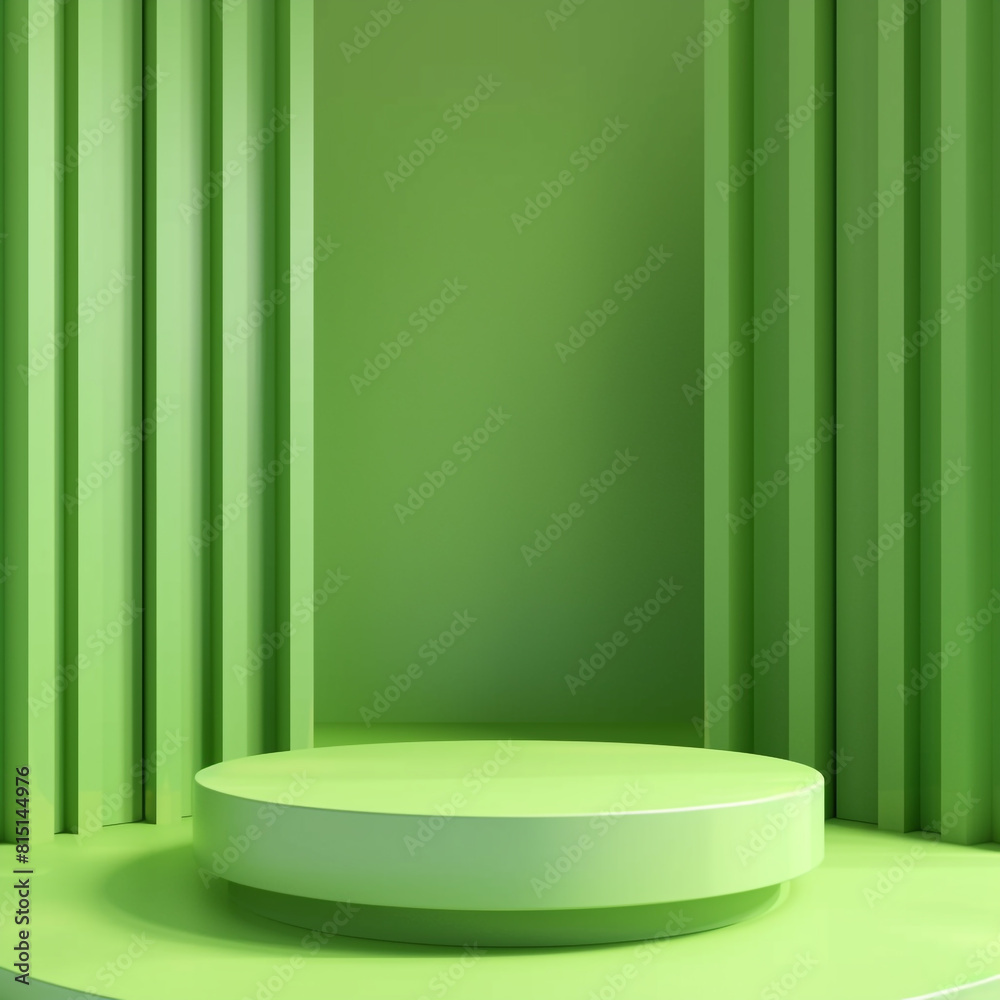 Modern Podium green background 3D render podium
Modern Podium green background 3D render podium