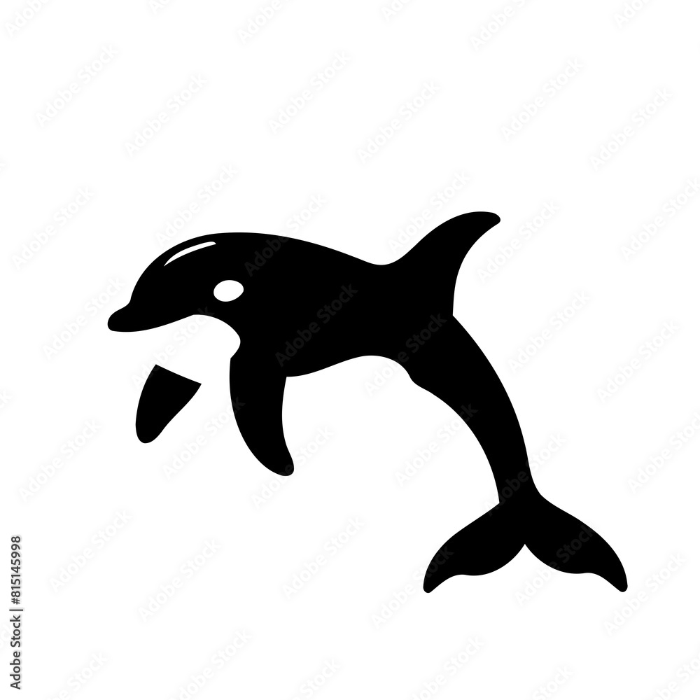 Cute vector illustration Orca doodle colouring activity for kids Cute vector illustration Orca doodle colouring activity for kids