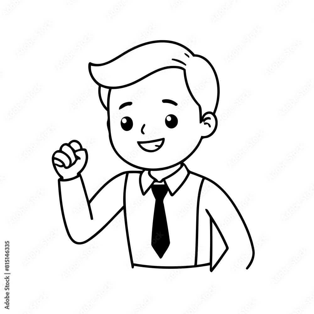 Cute vector illustration Business doodle for children worksheet Cute vector illustration Business doodle for children worksheet