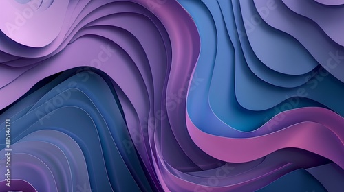 Abstract blue and purple waves background