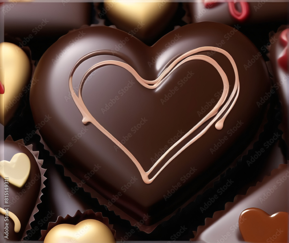 heart shaped chocolate heart shaped chocolate